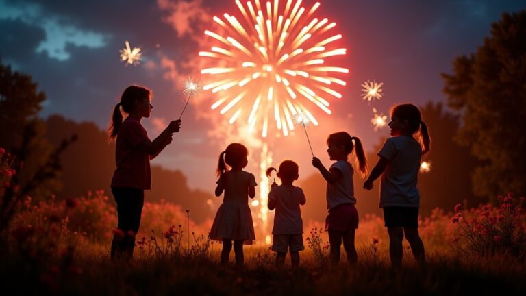 family friendly garden fireworks