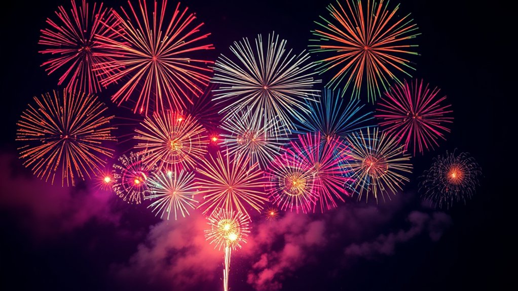 Colour-Themed Fireworks to Match Your Palette - Big Shot Fireworks