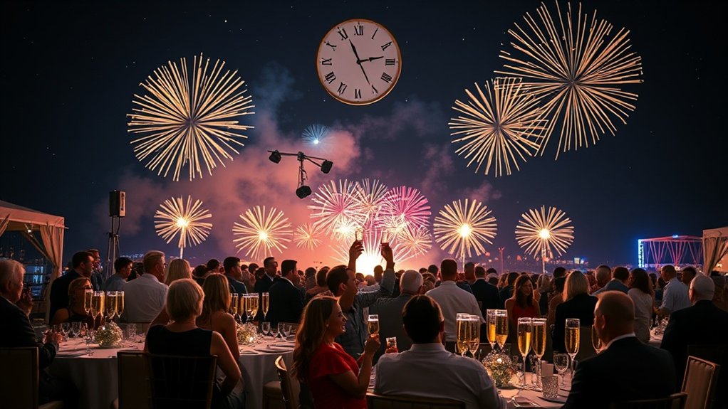 new year s eve party timeline