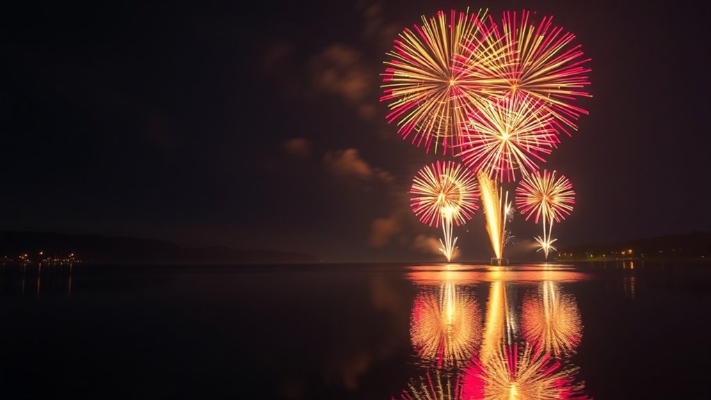 optimal fireworks photography settings