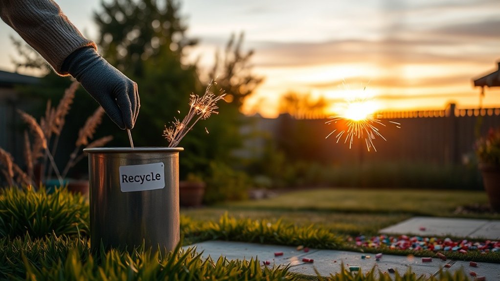 safe sparkler recycling options
