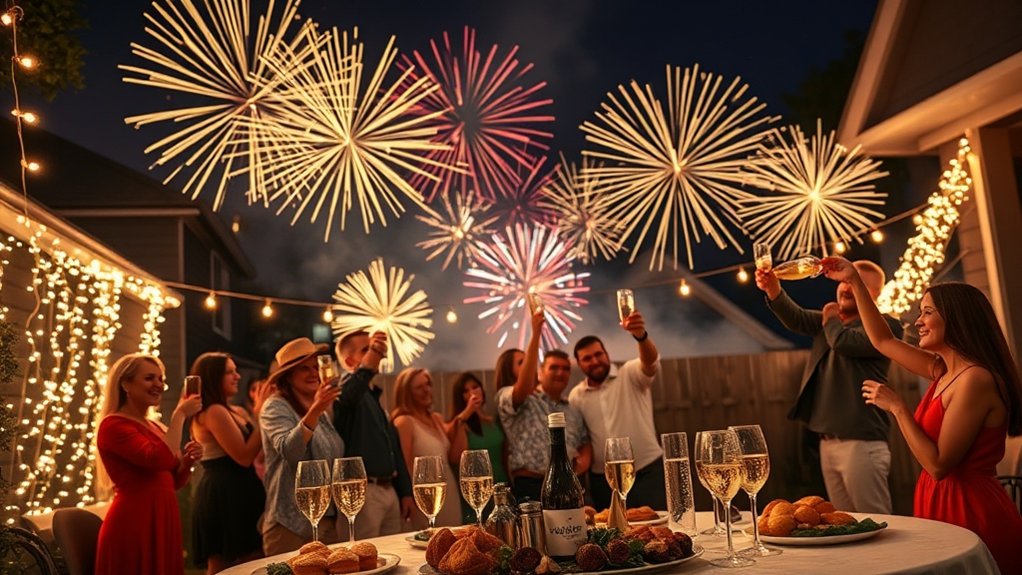 spectacular fireworks display finale