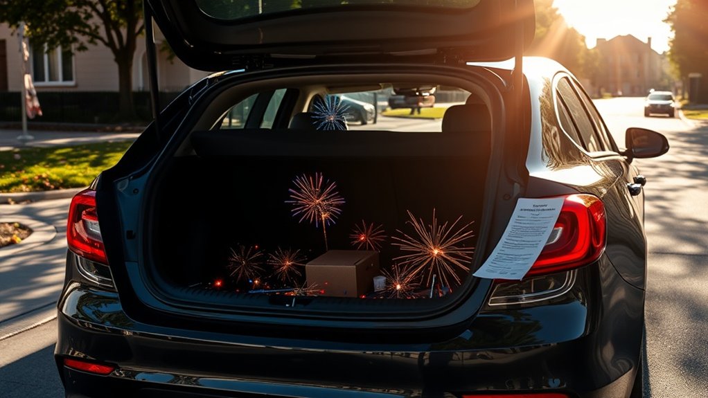fireworks transport legal exceptions