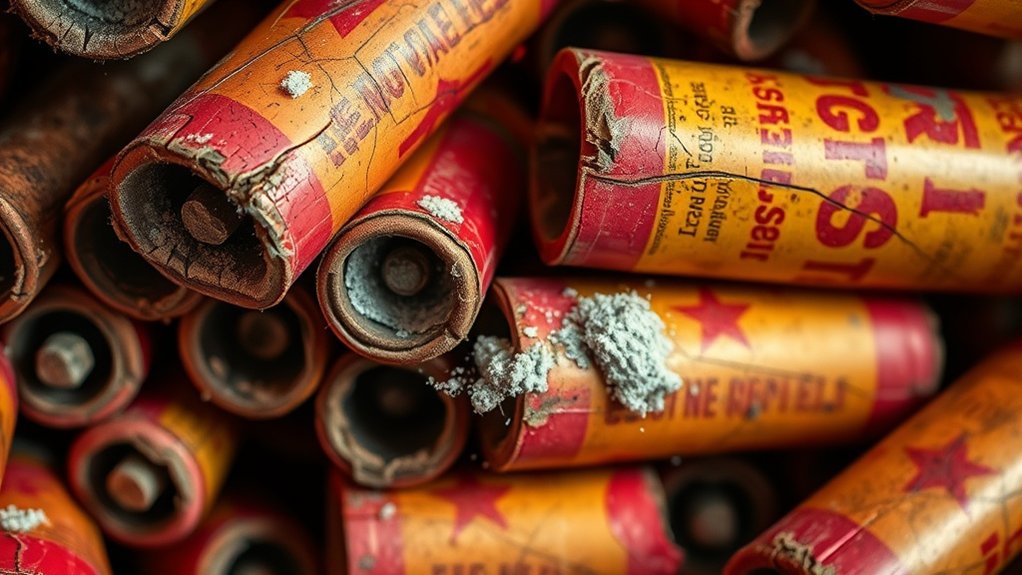 inspect fireworks for degradation