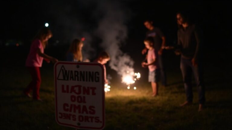 sparklers prohibited for safety